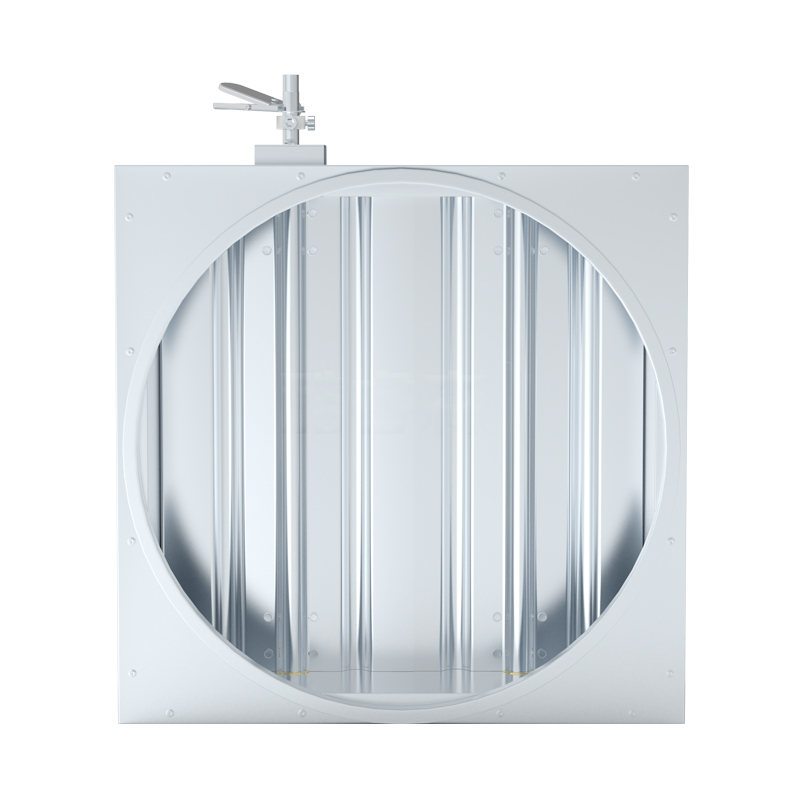 方转圆手动对开多叶调节阀